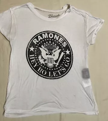 Ramones Shirt Hey Ho Let’s Go White M Medium • $7.99