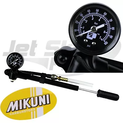 Mikuni Pop Off Popoff Pressure Gauge Tester Carburetor Needle Seat 30/60/100 PSI • $76.95