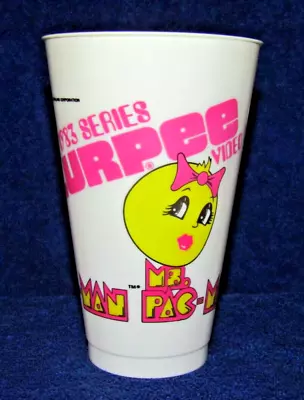 Ms. PAC-MAN 1983 Series Slurpee Video Game Arcade Plastic Cup 80’s • $19.55