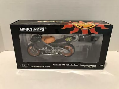 1:12 Minichamps 2000 Valentino Rossi #46 Test Bike Honda NSR 500 122006186 • $109.98