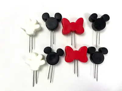 Disney Mickey Mouse Ears Gloves And Bows Icon Corn Cob Holders Set Of 4 Pair • $19.99