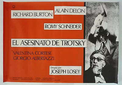 ASSASSINATION OF TROTSKY Movie Poster Spanish 1977 RICHARD BURTON Joseph Losey • $39