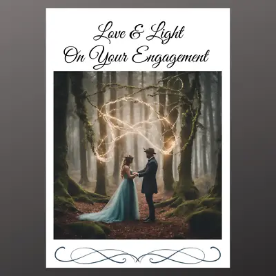 Love & Light Handfasting Engagement Card Pagan Wicca Gothic Personalised Seeded • £2.99