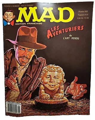 MAD MAGAZINE No. 5 1982 FRENCH EDITION-INDIANA JONES • $15