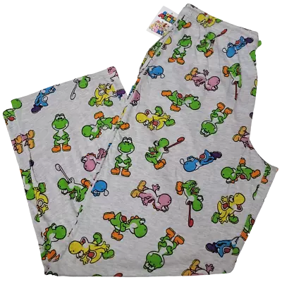 Official Nintendo Super Mario Yoshi's Island Comfy Pajama Jogger Pants Or Shorts • $21.99