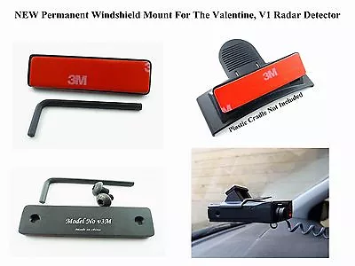 $14.90 • Buy Permanent Windshield Mount For The Valentine One V1 For Gen1 Gen2 Radar Detector
