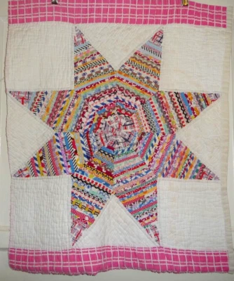 $10.50 • Buy Antique Vintage Lone Star Quilt Piece C. 1930-40’s