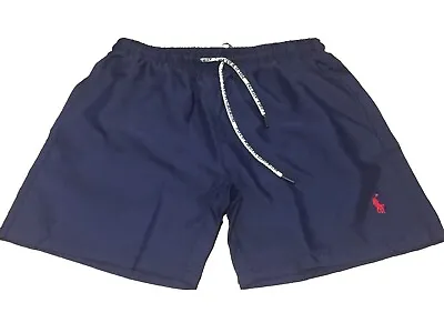 Ralph Lauren Polo Navy Swimming Shorts Trunks M MEDIUM 30  -31' Waist Swimwear ( • £16.99