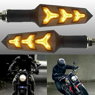 3 Wire Motorcycle LED Turn Signal Blinker Light For Kawasaki Yamaha Harley HONDA • $9.95