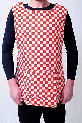 Unisex Tabard Pocket Apron Kitchen Catering Cleaning Dish Bar Chef Bib Apron Uk • £19.99