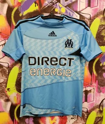 Olympique De Marseille Football Shirt Soccer Jersey Adidas 2009 Youth L / Mens S • $34.99