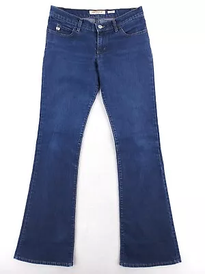 £34.34 • Buy Miss Sixty Pants Womens Sz 28 Low Tommy Flared Boot Jeans Comfort Stretch Dark