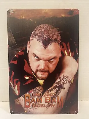 Bam Bam Bigelow Metal Poster Wwf Wwe Ecw Legend Beast From The East Wrestlemania • $9.99