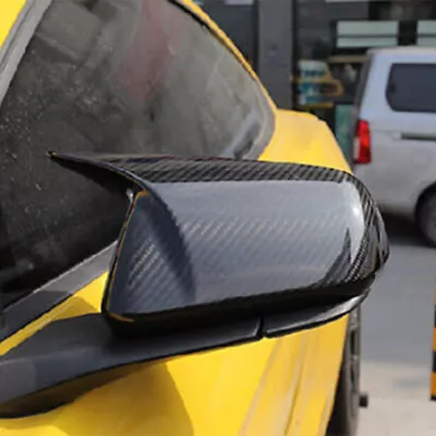 For 2015-2022 Ford Mustang Gloss Black M Horn Rearview Side Mirror Cover Cap L+R • $31.99