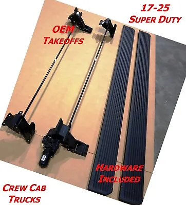 OE Power-Deployable Running Boards 17-25 Ford F250 F350 Super Duty OEM Take Off • $494.75