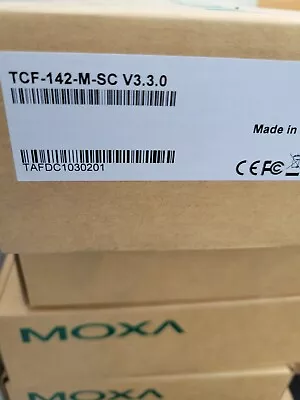 NIB - MOXA TCF-142-M-SC V3.3.0 Optical Fiber Media Converter • $230