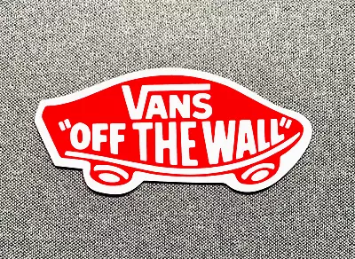 VANS Off The Wall Skateboard Sticker 4.25  Red/white Sk8 • $5.95