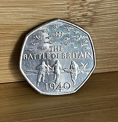 2015 75th Anniversary Of The Battle Of Britain 50P Fifty Pence Coin VGC • £3.50