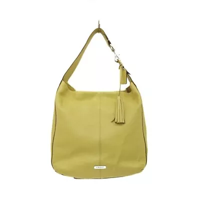 Auth COACH Avery Leather Hobo F23309 Yellow Green Leather - Shoulder Bag • £87.83