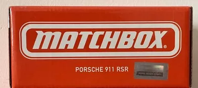 Matchbox Collectors Porsche 911 RSR - Sealed Box • £50