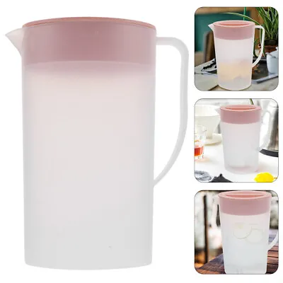 Cold Water Kettle Pitcher Scale Acrylic Iced Tea Jug Drink Lid Beverage Can • £12.23