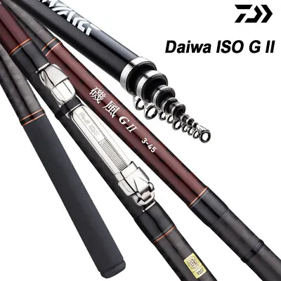 DAIWA ISO KAZE GII Telescopic Fishing Rod Surf Rod Portable Boat Sea Fishing Rod • $164.99