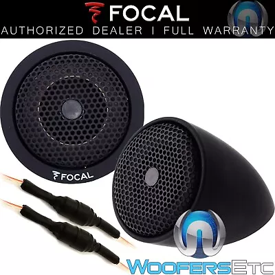 Focal Tn-f Car Audio Aluminum Dome Tweeters & Crossovers Flax Component Pair New • $199.99