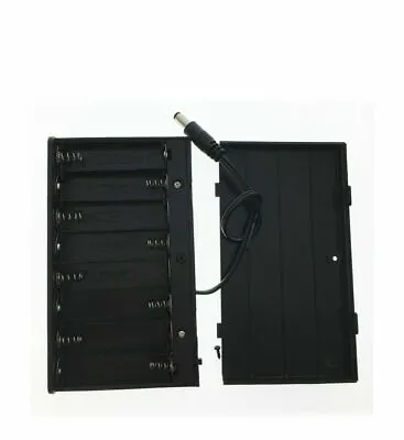 8 X AA R6 Battery Clip Holder Case Box 12V 2.1x5.5mm DC Power Plug W/Switch Lead • $7.39