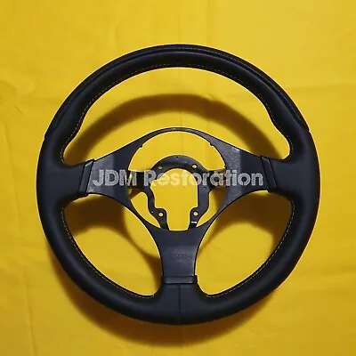 $564 • Buy Mitsubishi Evo CT9A MR Steering Wheel Exchange Evo 7 8 9 4G63 Mivec Grey Stitch