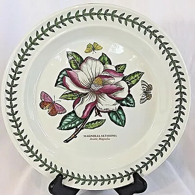 Portmeirion The Botanic Garden MAGNOLIA 10.5  Dinner Plate New Back Stamp • £37.60