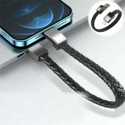 USB Fast Charge Bracelet Leather Micro Charger CableUSB Lead For IPhone Type C • $10.15