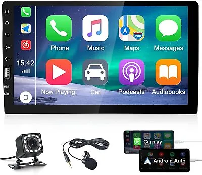 Carplay Stereo Touch Screen - 9 Inch Bluetooth Android Auto With Camera • £107.95