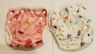 $7.95 • Buy Baby Diapers Cloth Pocket Diapers Reusable Washable Nappies Cover Sea Theme. 2pk