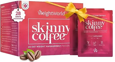 Skinny Instant Coffee 28 Sachets | Weight Management & Fat Burner | Detox Drink • £18.49