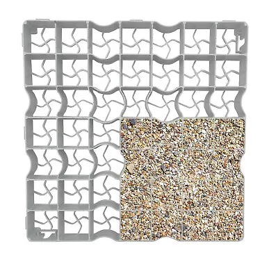 £39.99 • Buy 12 (3m2) Gravel/Grass Grid Paver Base Greenhouse Deck Path Turf Lawn Shed Garden