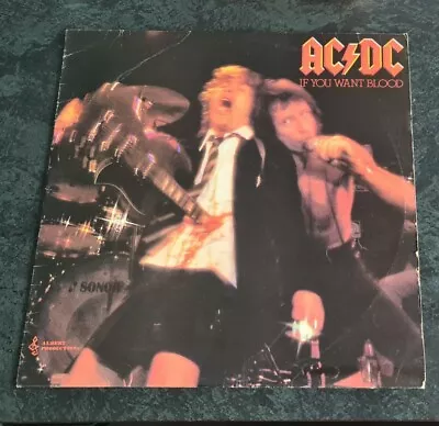 ACDC If You Want Blood Blue Albert Vinyl Lp APLP 034 • $145