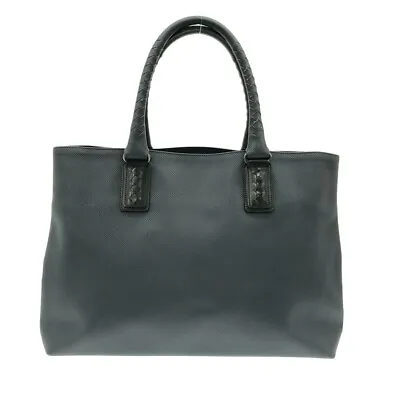 Auth BOTTEGA VENETA Marcopolo 222498 Black PVC Leather Tote Bag • $755