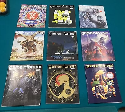 Lot Of 9:  Game Informer Magazines Various (3) • $1