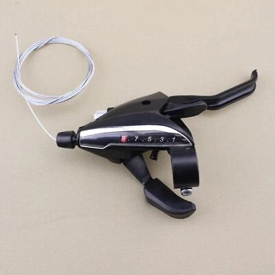 Single 3/7/8/9 Speed MTB Mountain Bike Bicycle Thumb Gear Shift Lever Derailleur • $24.69