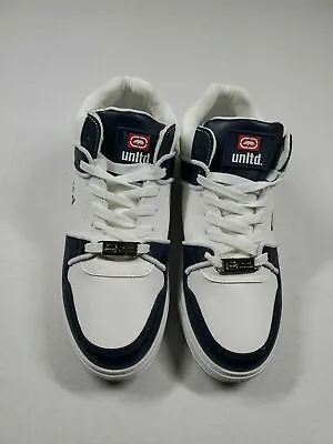 Ecko Unltd.- Men's 3/4 Arthur 03M  Casual Shoes SIZE: 9 M  Color: White & Navy • $41.99