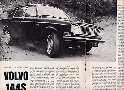 2 LOT 1967 Volvo 144S ROAD TESTS One USA & One Canadian • $4.99