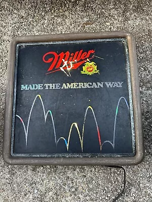 Vintage 1985 Miller High Life Bouncing Ball Motion Light-made The American Way • $85