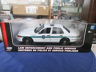 Motormax 1:18 Ford Crown Victoria P71 Police Interceptor Old Border Patrol USCBP • $49.99