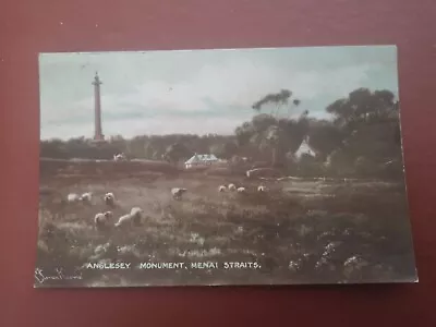 Postcard Menai Straits Monument Anglesey Early 1900's • £4.99