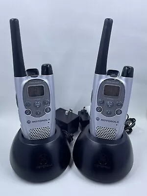 Set Of 2 Motorola Talkabout T7100 Two Way Radios  Walkie Talkie • $45