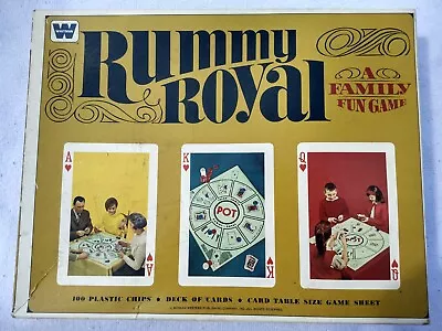 Vintage 1965 Rummy Royal Card Board Game Set By Whitman • $19.85