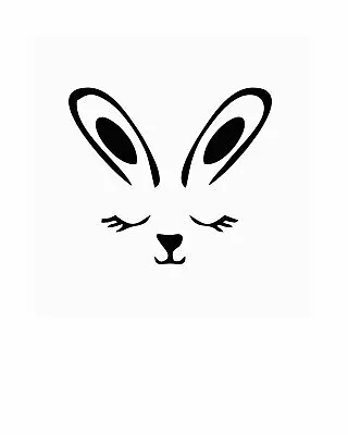 2 X Easter Bunny-Sticker-Funny-Stickers-Decals-Car-Wall-Mirror-Window-120x104mm • £1.99