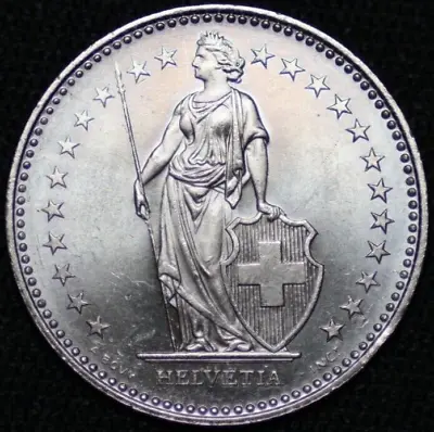 SWITZERLAND ~ 1999 ~ 1 Franc ~ UNC ~ World Coin ☘️ W-#1367 ☘️ • $5.99