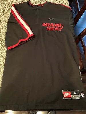 Miami Heat NBA Nike Warmup Shooting Shirt Adult Large L Vintage 90s • $39.99