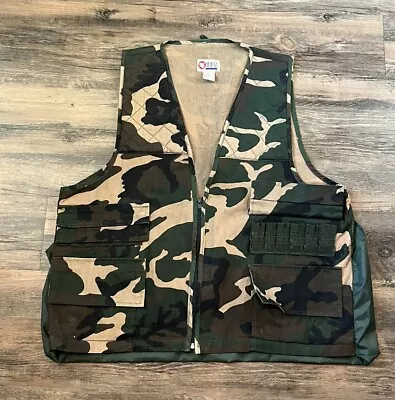 Sports Afield Camo Hunting Vest W/ Shell Pockets - Size XL • $27.99